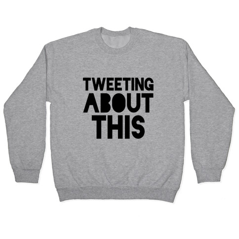 Tweeting About This Pullover