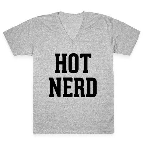 Hot Nerd V-Neck Tee Shirt