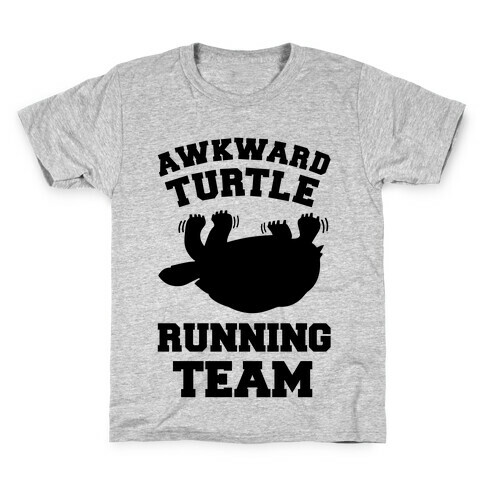 Awkward Turtle Running Team Kids T-Shirt
