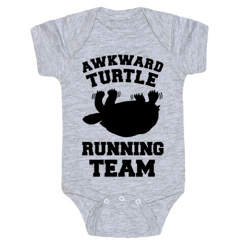 Awkward Turtle Running Team Baby One-Piece