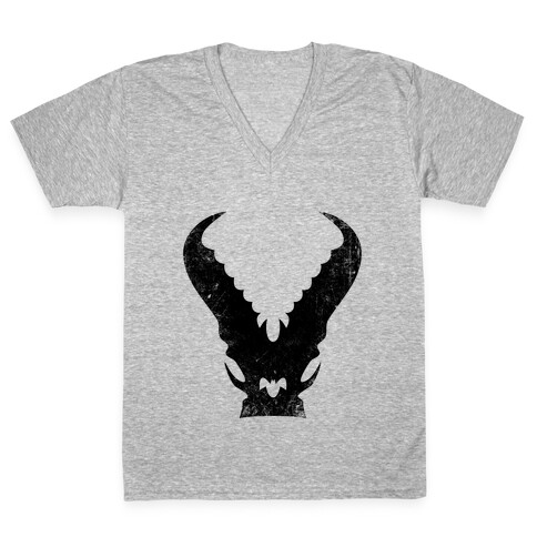 Kaiju Warning (Vintage) V-Neck Tee Shirt