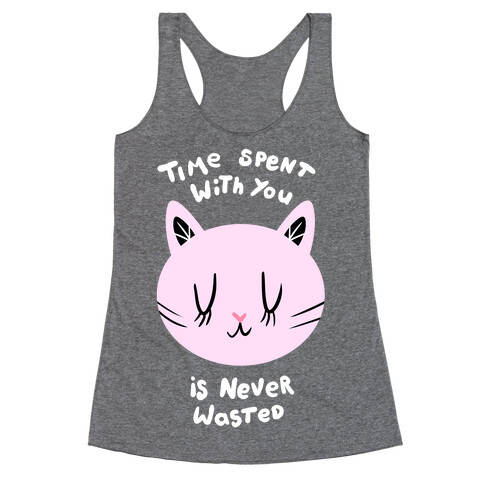 Time Spent with Cats Racerback Tank Top