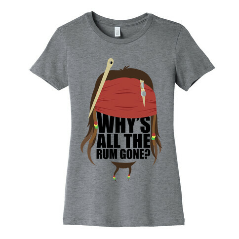 Why's All the Rum Gone? Womens T-Shirt