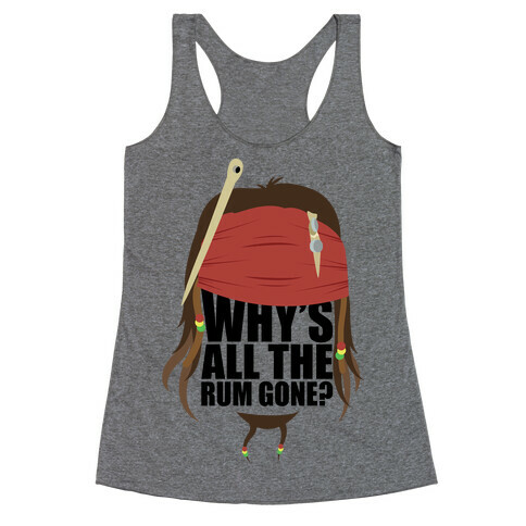 Why's All the Rum Gone? Racerback Tank Top