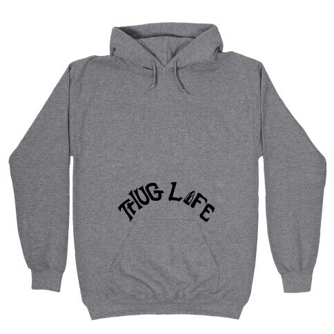 Thug Life Tattoo Hooded Sweatshirt
