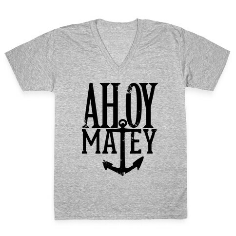 Ahoy Matey V-Neck Tee Shirt
