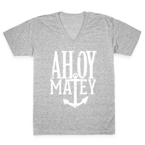 Ahoy Matey V-Neck Tee Shirt