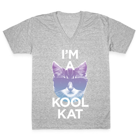 I'm A Kool Cat V-Neck Tee Shirt