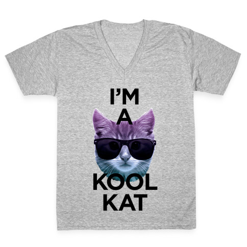 I'm A Kool Cat V-Neck Tee Shirt