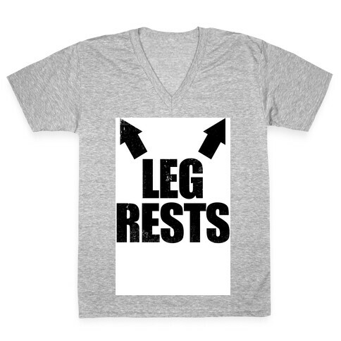 Leg Rests V-Neck Tee Shirt