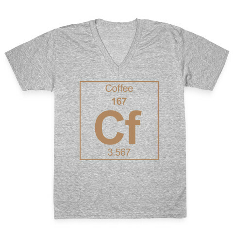 Coffee V-Neck Tee Shirt