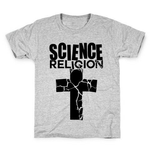 Science Crushes Religion Kids T-Shirt