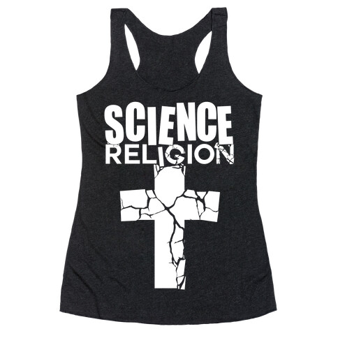 Science Crushes Religion Racerback Tank Top