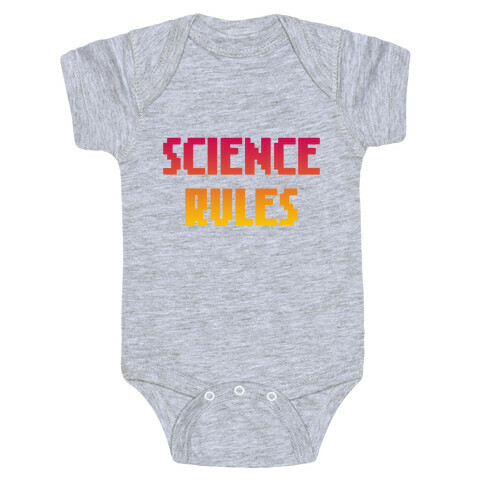Science Rules Baby One-Piece
