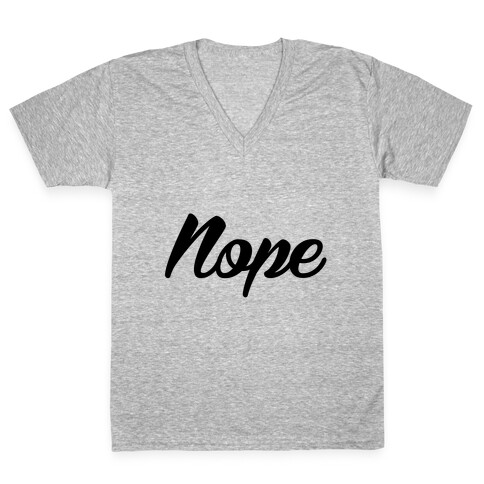 Nope V-Neck Tee Shirt