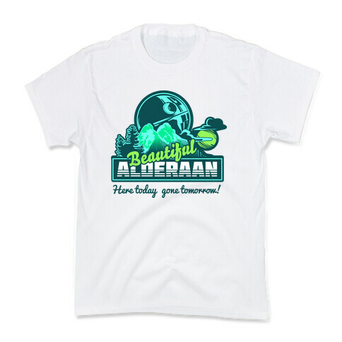 Beautiful Alderaan Vacation Kids T-Shirt