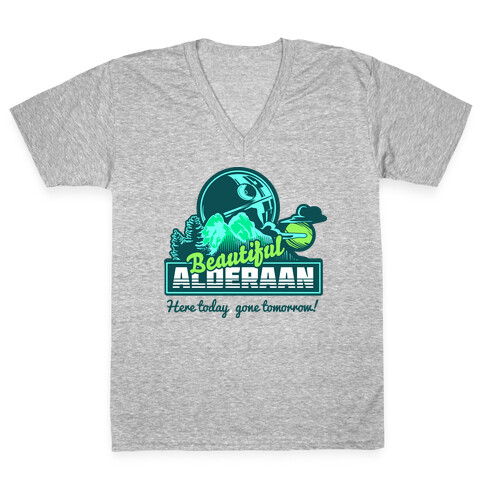 Beautiful Alderaan Vacation V-Neck Tee Shirt