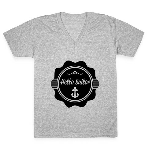Hello Sailor V-Neck Tee Shirt