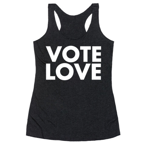 Vote Love Racerback Tank Top