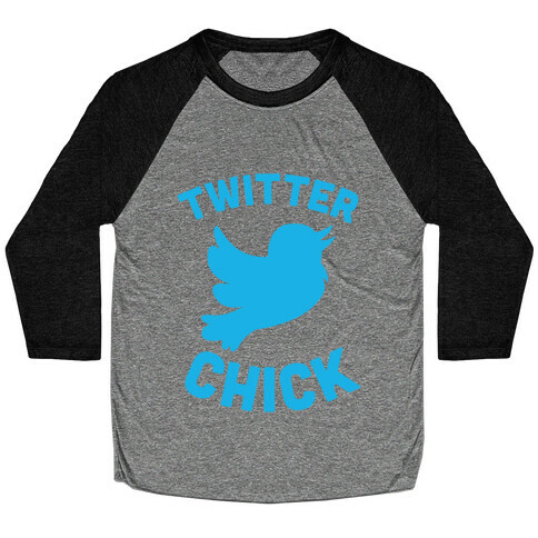 Twitter Chick Baseball Tee