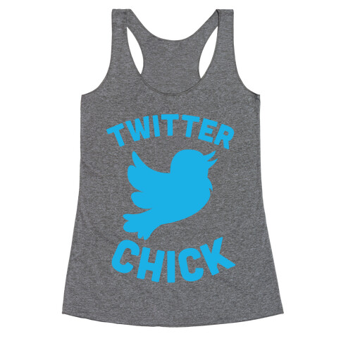 Twitter Chick Racerback Tank Top