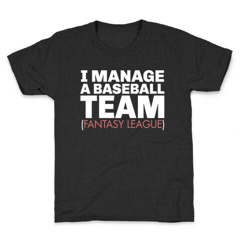 Baseball Manager Kids T-Shirt