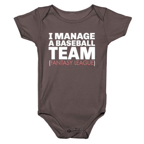 Baseball Manager Baby One-Piece