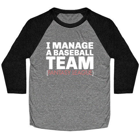 Baseball Manager Baseball Tee