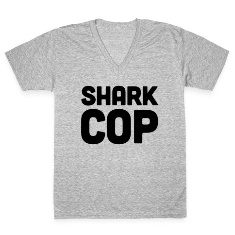 Shark Cop V-Neck Tee Shirt