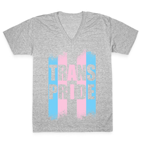 Trans Pride V-Neck Tee Shirt