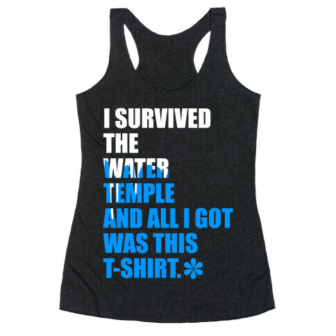 I Survived The Water Temple Racerback Tank Top