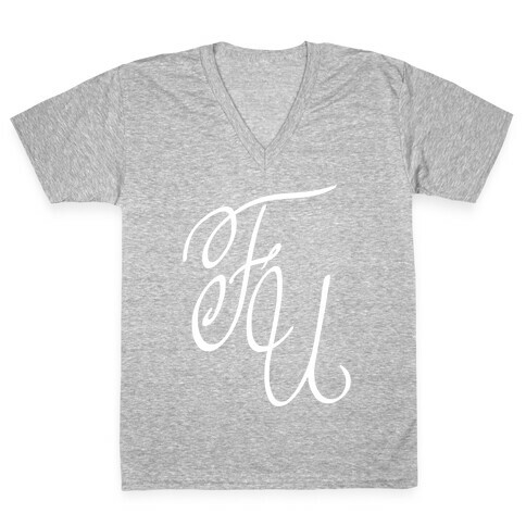 F U V-Neck Tee Shirt