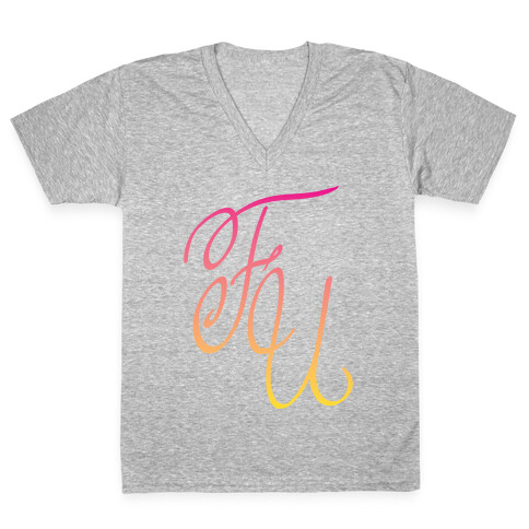 F U V-Neck Tee Shirt