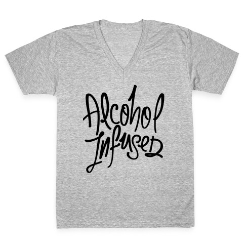 Alcohol Infused V-Neck Tee Shirt