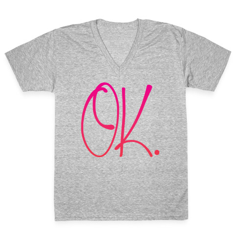 OK. V-Neck Tee Shirt