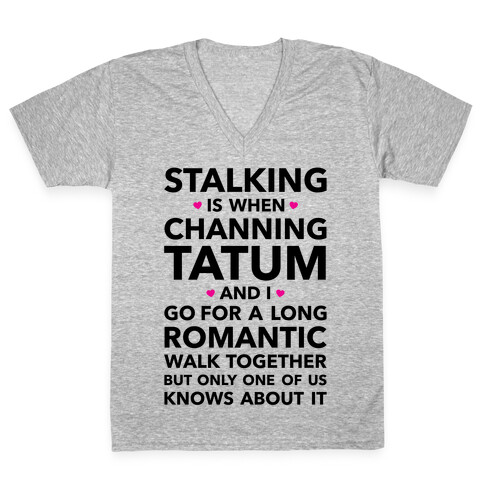 Stalking V-Neck Tee Shirt