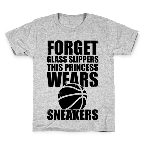 This Princess Wears Sneakers (Basketball) Kids T-Shirt