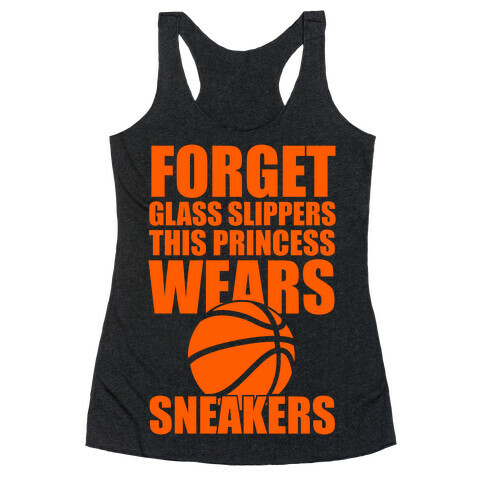 This Princess Wears Sneakers (Basketball) Racerback Tank Top