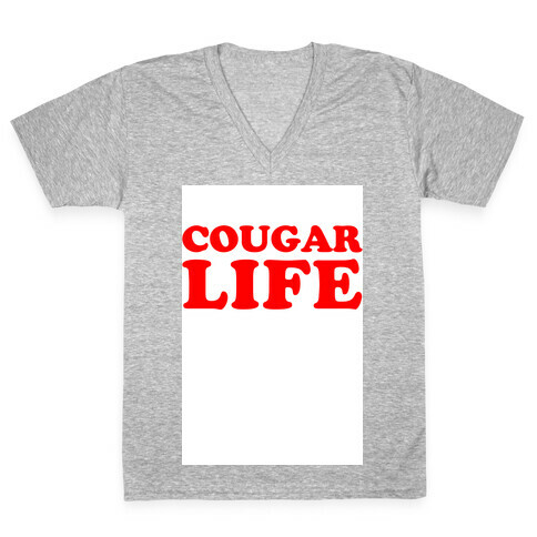 Cougar Life V-Neck Tee Shirt