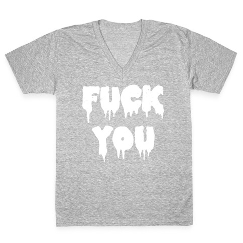 F*** Off (Vintage) V-Neck Tee Shirt