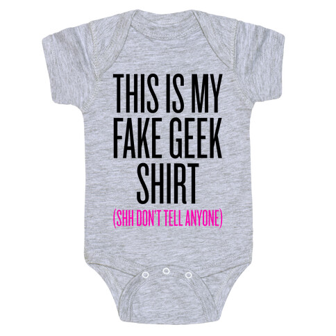 Fake Geek Shirt Baby One-Piece