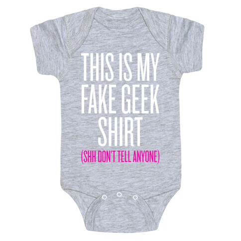 Fake Geek Shirt Baby One-Piece