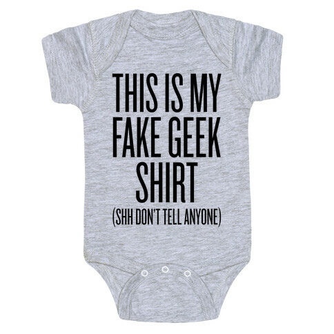 Fake Geek Shirt Baby One-Piece
