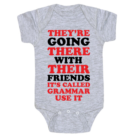 It's Called Grammar Use It Baby One-Piece