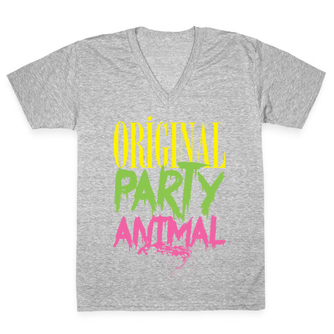 Original Party Animal V-Neck Tee Shirt