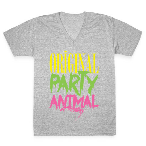 Original Party Animal V-Neck Tee Shirt