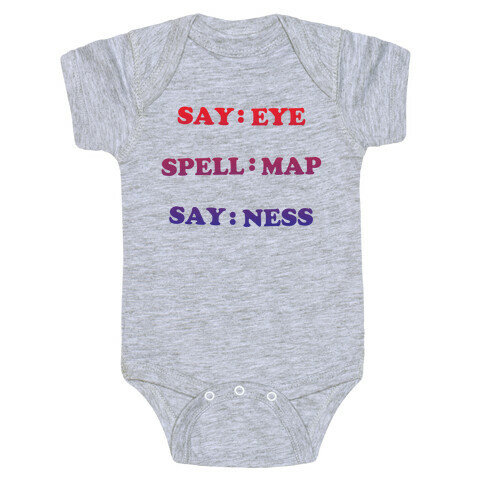 Eye Map Ness Baby One-Piece