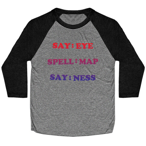 Eye Map Ness Baseball Tee