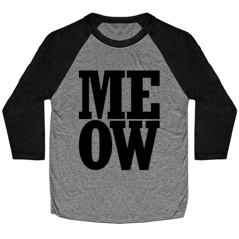 Meow Baseball Tee