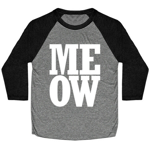 Meow Baseball Tee